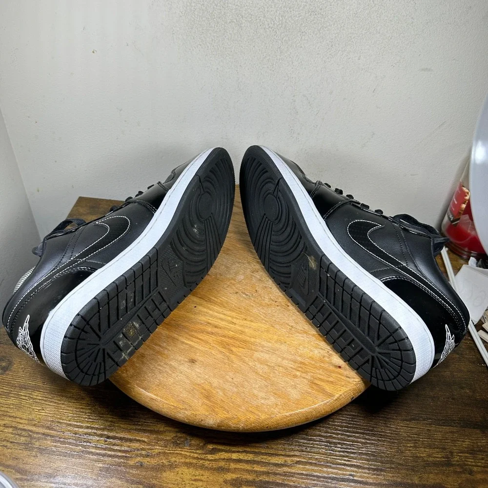 Jordan 1 Low All-Star 2021 Black White Patent Leather DD1650-001 Mens 12